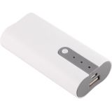 DIY 2 x 18650 batterijen (niet meegeleverd) draagbare Power Bank Shell Box oplader  voor iPad  iPhone  Galaxy  Huawei  Xiaomi  LG  HTC en andere Smart Phones  oplaadbare Devices(White)