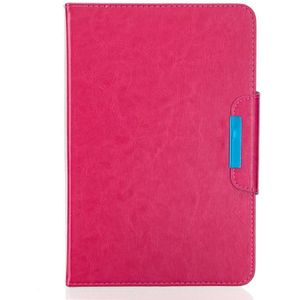 Voor 7 inch Tablets Universal Solid Color Horizontale Flip Lederen Case met KaartSlots &amp; Wallet (Rose Red)