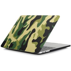 Camouflage Patroon Laptop Water Decals PC-beschermhoes voor MacBook Air 13.3 Inch A1466 / A1369 (Groene Camouflage)