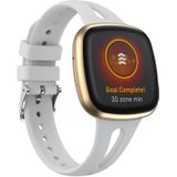Voor Fitbit Versa 3/4 waterdruppel slanke siliconen horlogeband  maat: S