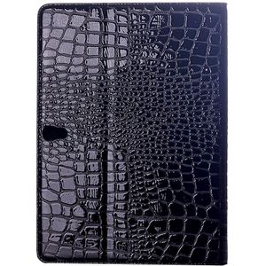 krokodil structuur Flip lederen hoesje met houder voor Samsung Galaxy Tab S 10.5 / T800(zwart)