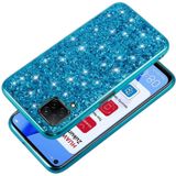 Voor Huawei P40 Lite Glitter Powder Shockproof TPU Beschermhoes (Zilver)