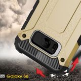 Voor Galaxy S8 ruige Armor TPU + PC combinatie Case(Gold)