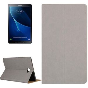 Samsung Galaxy Tab A 10.1 inch / P585 horizontaal Boomschors structuur PU leren Flip Hoesje met houder (grijs)