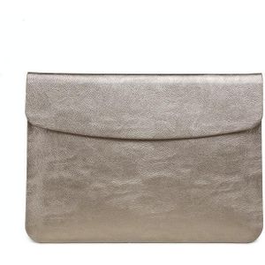 Horizontal Litchi Texture Laptop Bag Liner Bag For MacBook 15.4 Inch A1398(Liner Bag Golden)