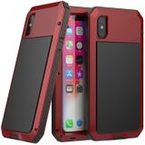 Metalen schokbestendige waterdichte beschermhoes voor iPhone XS Max (rood)