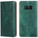 Voor Samsung Galaxy S8 PU + TPU Gloss Oil Solid Color Magnetische Horizontale Flip Lederen Case met Houder &amp; Kaart Slot &amp; Portemonnee (Groen)