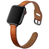 Dames Starry Sky Style Lederen Vervanging Strap Horlogeband voor Apple Watch Series 6 &amp; SE &amp; 5 &amp; 4 44mm / 3 &amp; 2 &amp; 1 42mm (Bruin Black Buckle)