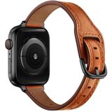 Dames Starry Sky Style Lederen Vervanging Strap Horlogeband voor Apple Watch Series 6 &amp; SE &amp; 5 &amp; 4 44mm / 3 &amp; 2 &amp; 1 42mm (Bruin Black Buckle)