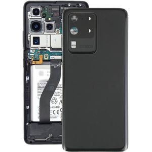 Batterij achterkant met camera lens cover voor Samsung Galaxy S20 Ultra (zwart)
