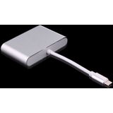 USB-C / Type-C 3.1 naar VGA &amp; HDMI &amp; 3.5mm Audio videoadapter  Voor Laptop &amp; Notebook(zilver)