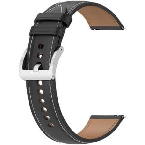 Voor Garmin VivoActive3 Muziek reliëf oprechte lederen horlogeband