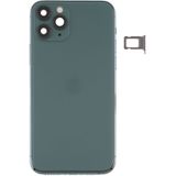 Battery Back Cover (met side keys &amp; Card Tray &amp; Power + Volume Flex Cable &amp; Wireless Charging Module) voor iPhone 11 Pro Max(Groen)