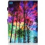 Geschilderd patroon TPU horizontale flip lederen beschermhoes voor iPad Air / Air2 / 9.7 (2017 2018)(Forest)