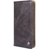 Voor OnePlus 7T Pro niet-magnetische retro textuur horizontale flip lederen tas met houder &amp; kaart slots &amp; portemonnee