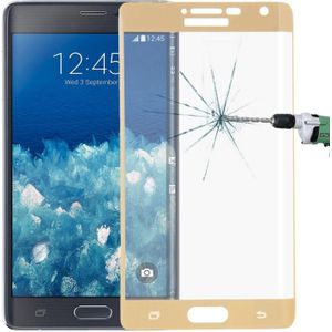 Uiterst dunne 3D gebogen glas Film Screen Protector voor Galaxy Note Edge / N915(Gold)