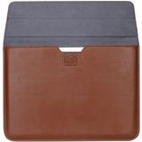 Universele envelop stijl PU lederen draagtas met houder voor uiterst dunne Notebook Tablet PC 15.4 inch  maat: 39x28x1.5cm(Brown)