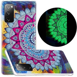 Voor Samsung Galaxy S20 FE Lichtgevende TPU mobiele telefoon beschermhoes (half-bloem)