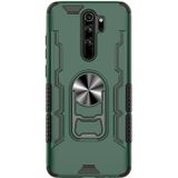 Voor Xiaomi Redmi Note 8 Pro Shockproof PC + TPU Beschermcase met bieropener &amp; autohouder (groen)