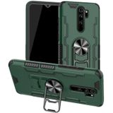 Voor Xiaomi Redmi Note 8 Pro Shockproof PC + TPU Beschermcase met bieropener &amp; autohouder (groen)