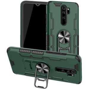 Voor Xiaomi Redmi Note 8 Pro Shockproof PC + TPU Beschermcase met bieropener &amp; autohouder (groen)