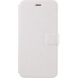 Voor iPhone 8 &amp; 7 Silk textuur horizontaal flip lederen draagtas met magnetische Buckle &amp; houder &amp; Card Slots(White)