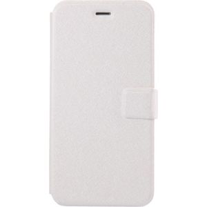 Voor iPhone 8 &amp; 7 Silk textuur horizontaal flip lederen draagtas met magnetische Buckle &amp; houder &amp; Card Slots(White)