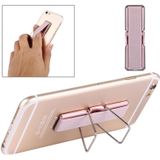 2 in 1 verstelbare universele Mini zelfklevende houder standaard + Slim vinger Grip  grootte: 7.3 x 2.2 x 0.3 cm  voor iPhone  Galaxy  Huawei  Xiaomi  LG  HTC en tabletten (Rose Gold)