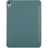 TPU Horizontale vervorming Flip Lederen case met houder voor iPad Air (2020) 10.9 (Donkergroen)