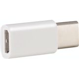 USB 3.1 Type-C Male naar Micro USB Adapter vrouwelijke Converter  lengte: 3cmwit