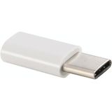 USB 3.1 Type-C Male naar Micro USB Adapter vrouwelijke Converter  lengte: 3cmwit