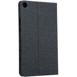 Universele voltage Craft doek TPU beschermhoes voor Huawei Honor tab 5 8 inch/MediaPad M5 Lite 8 inch  met houder (zwart)
