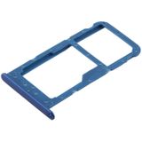 SIM-kaart lade + SIM-kaart lade/micro SD-kaart voor Huawei Honor 9 Lite (blauw)