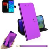 Voor Huawei Enjoy 9s / Honor 10i / 20i / 20 Lite / P Smart Plus 2019 Mirror-like Magnetic Attraction Horizontal Flip Leather Case with Lanyard  Support Holder &amp; Card Slot &amp; Wallet(Purple)
