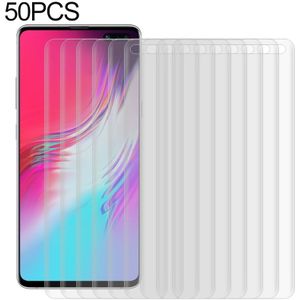 Voor Galaxy S10 5G 50 PCS 3D Curved Full Cover Soft PET Film Screen Protector