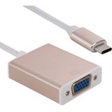 USB 3.1 Type-C naar VGA-beeldschermadapter multi Kabel  Kabel lengte: over 10cm(Gold)