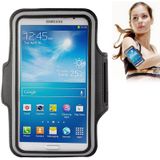 PU Sports Armband hoesje met Koptelefoon Hole voor Samsung Galaxy Mega 6.3 / i9200 (zwart)
