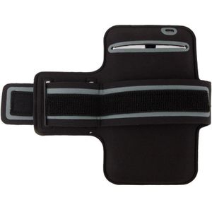 PU Sports Armband hoesje met Koptelefoon Hole voor Samsung Galaxy Mega 6.3 / i9200 (zwart)