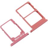 SIM-kaartlade + SIM-kaartlade + Micro SD-kaartlade voor Nokia 5.1 TA-1075 (Paars rood)