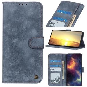 Antilope textuur magnetische gesp horizontale flip PU lederen geval met kaart slots &amp;portemonnee &amp; houder voor iPhone 13 Pro Max (blauw)