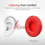 1 Paar lederen hoofdtelefoon beschermhoes voor Beats Solo2.0 / Solo3.0  draadloze versie (rood)