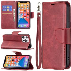 Voor iPhone 13 Pro Max Retro Lamsvacht Textuur Pure Kleur Horizontale Flip PU Lederen Case  met Houder &amp; Card Slots &amp; Wallet &amp; Lanyard