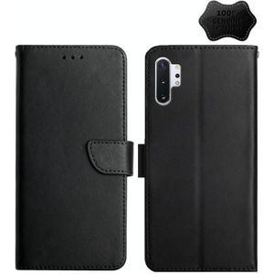 Voor Samsung Galaxy Note10 + lederen vingerafdrukbestendige horizontale flip-telefooncase