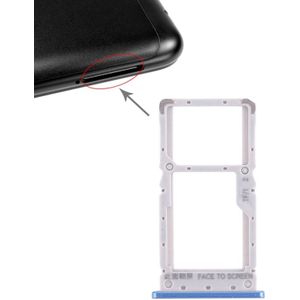SIM-kaart lade + SIM-kaart lade/micro SD-kaart lade voor Xiaomi Redmi Note 6 Pro (blauw)