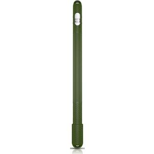 5 stks stylus siliconen beschermhoes voor Apple Potlood 1 (Leger Groen)
