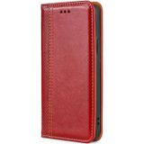 Voor OnePlus Ace Racing Grid Texture Magnetic Flip Leather Phone Case