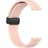 Voor Xiaomi MI Horloge Kleur 22mm Effen Kleur Magnetische Sluiting Siliconen Horlogeband (Roze)