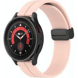Voor Xiaomi MI Horloge Kleur 22mm Effen Kleur Magnetische Sluiting Siliconen Horlogeband (Roze)