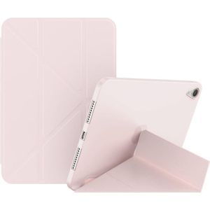 Dubbelzijdige matte vervorming TPU-tablet lederen tas met houder en slaap / weks-functie voor iPad mini 6