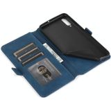 Voor Samsung Galaxy A70 Retro Magnetic Closing Clasp Horizontale Flip Lederen Case met Holder &amp; Card Slots &amp; Photo Frame &amp; Wallet(Navy Blue)